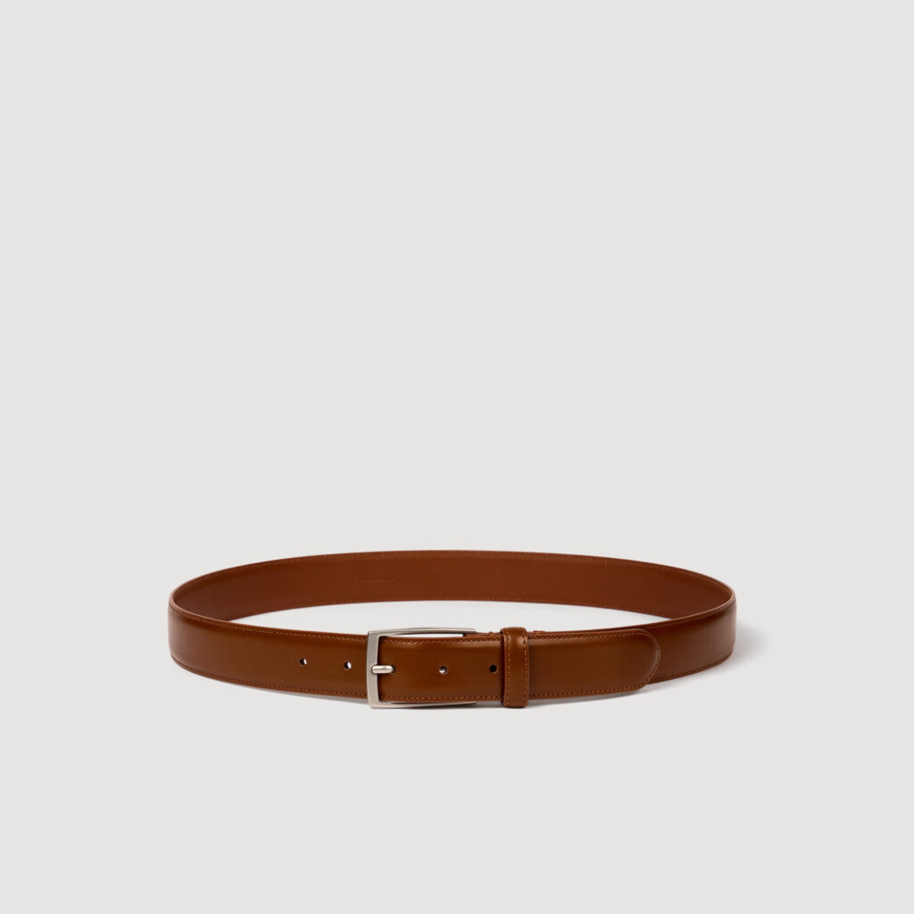 Ceinture en cuir glacé