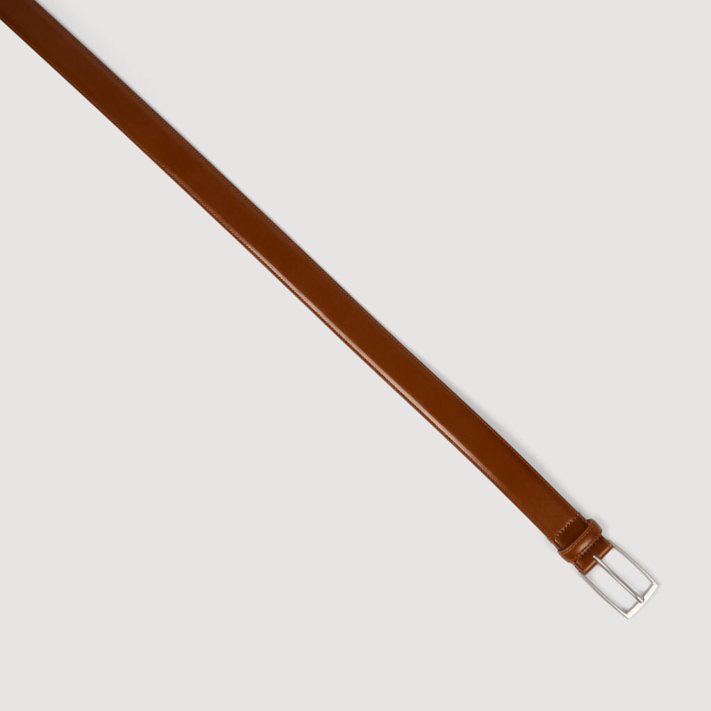Ceinture en cuir glacé
