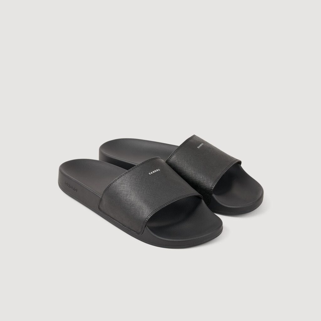 Sandales en cuir reconstitué