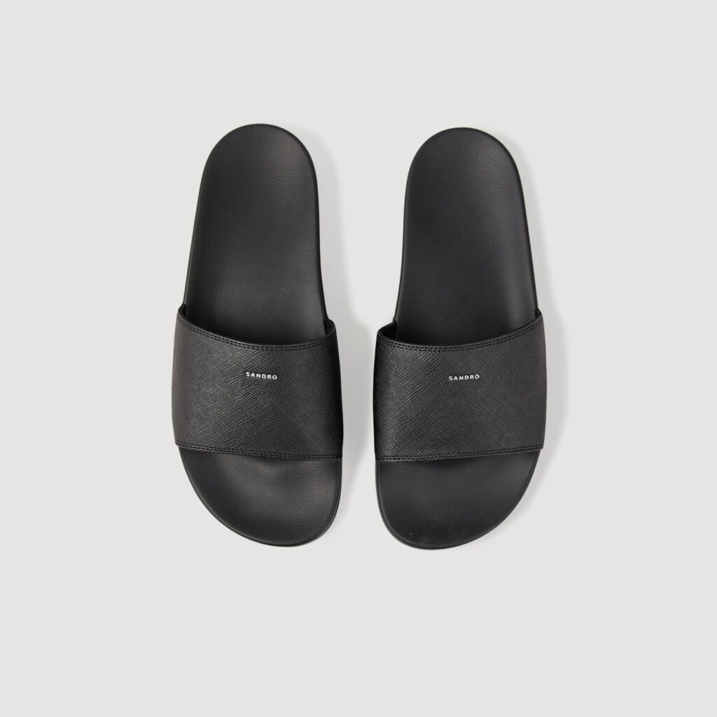 Sandales en cuir reconstitué