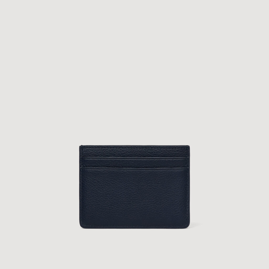 Porte-cartes en cuir grainé