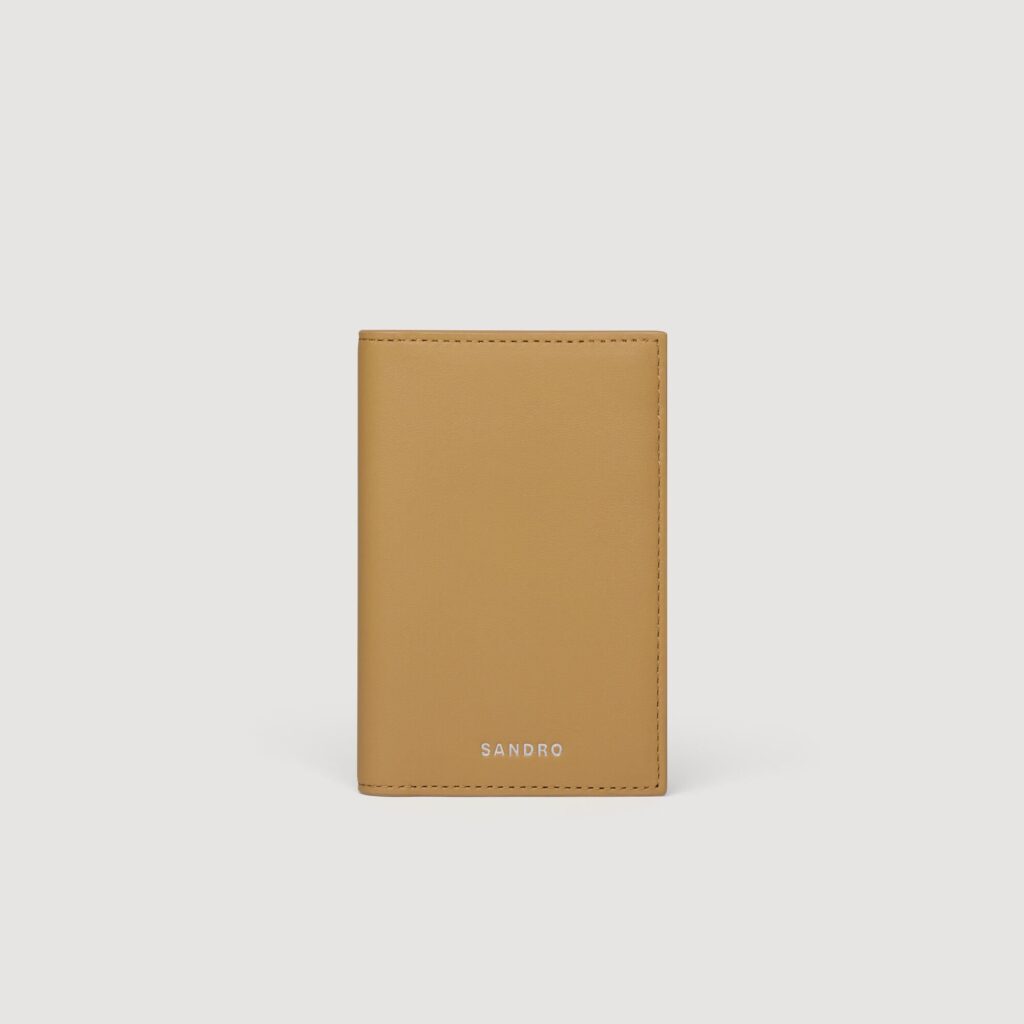 Porte-cartes en cuir grainé