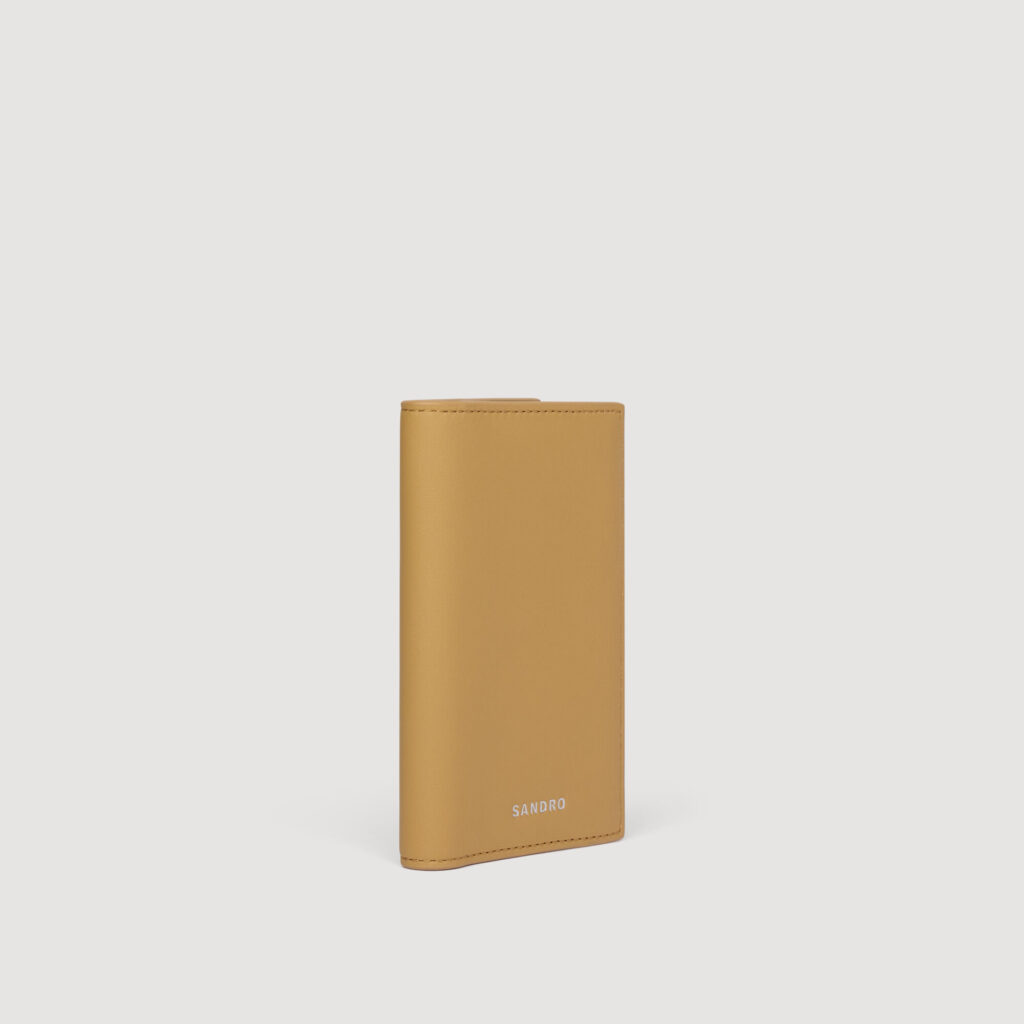 Porte-cartes en cuir grainé