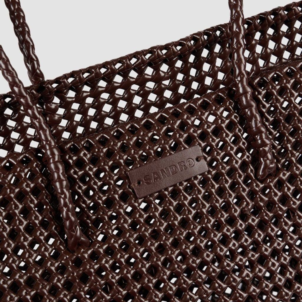 Cabas tressé avec patch