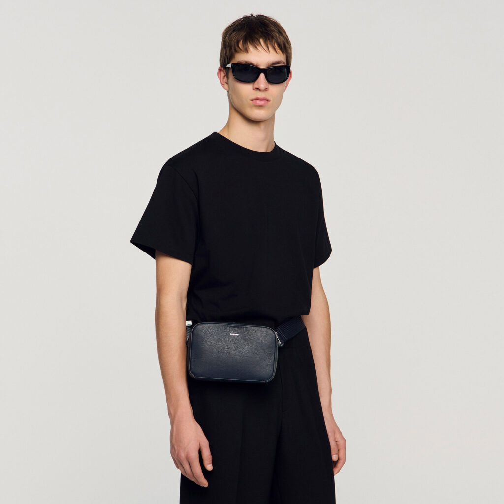 Petit sac en cuir grainé