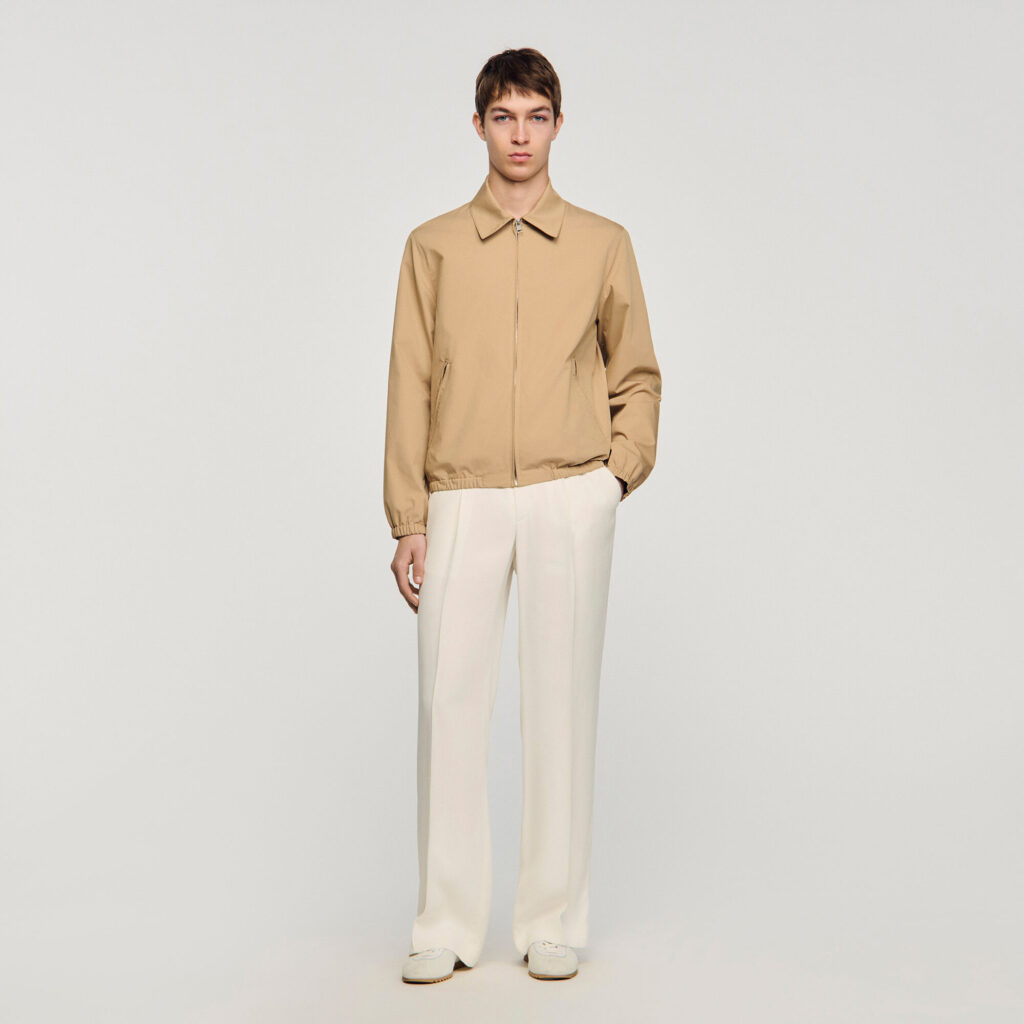 Blouson en coton zippé