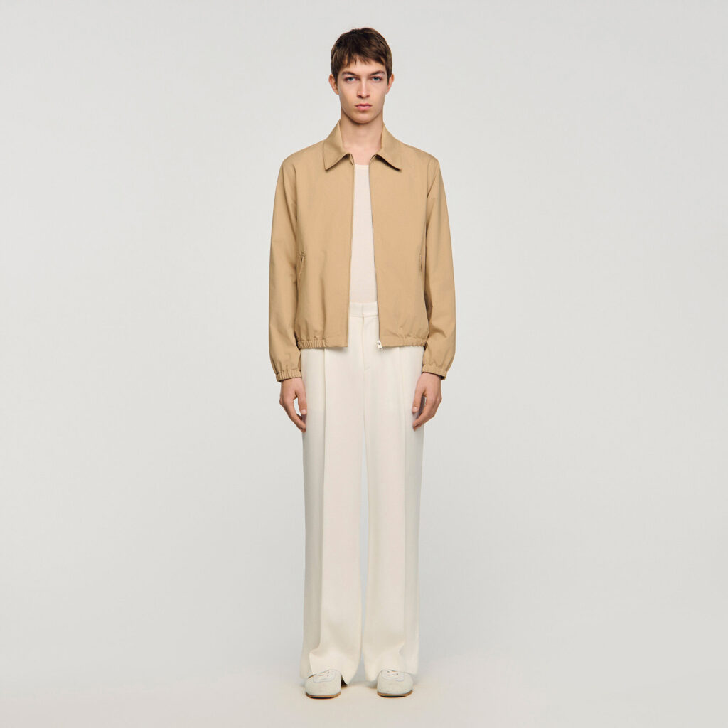 Blouson en coton zippé