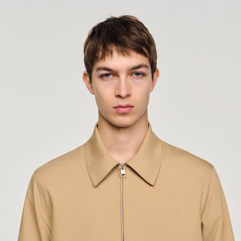 Blouson en coton zippé