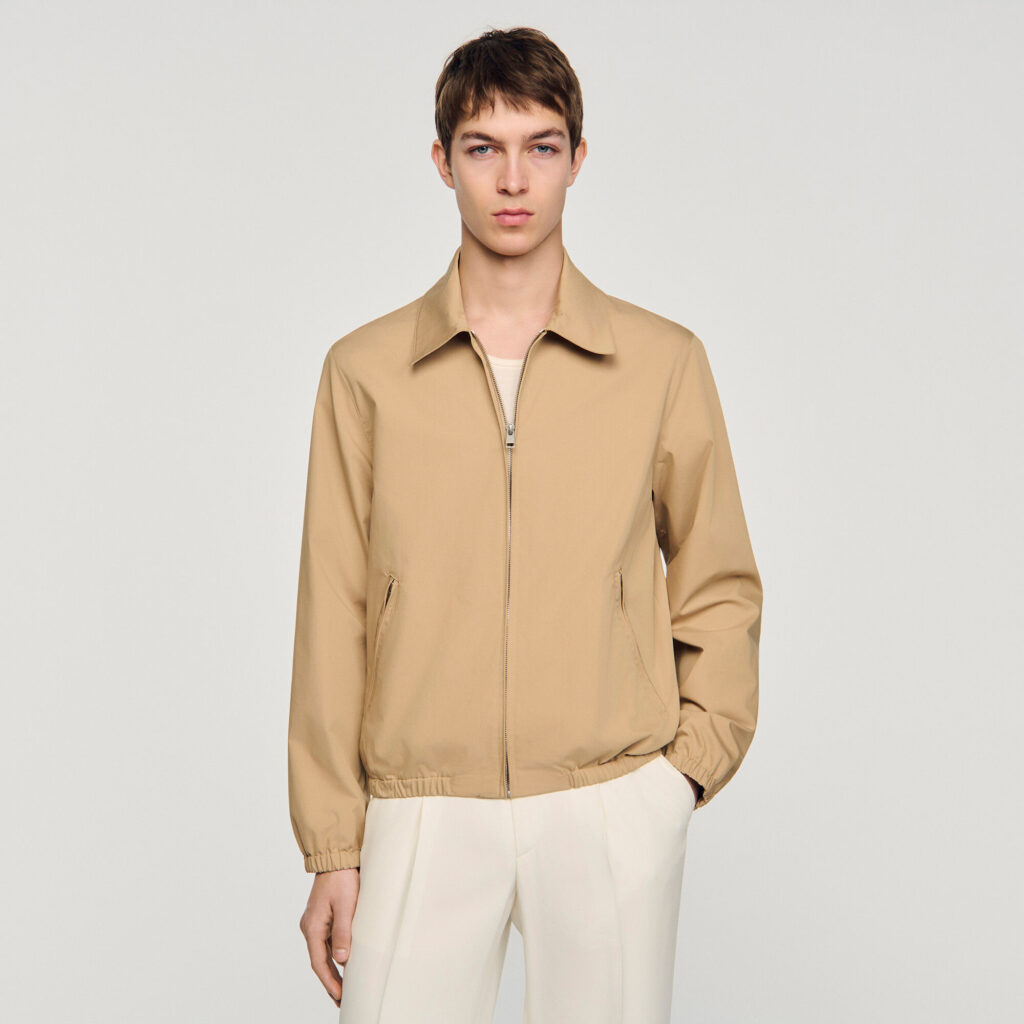 Blouson en coton zippé