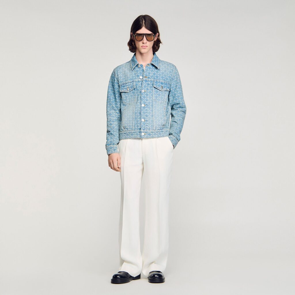 Blouson en denim Square Cross