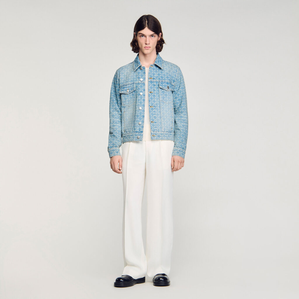 Blouson en denim Square Cross