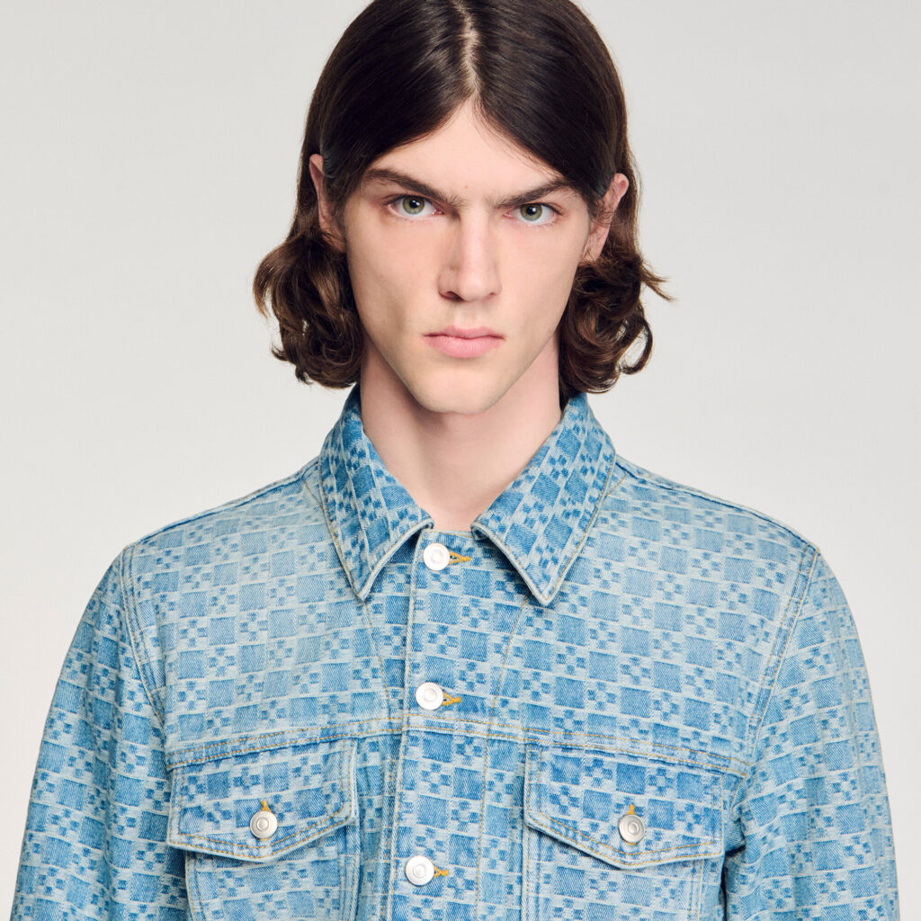 Blouson en denim Square Cross