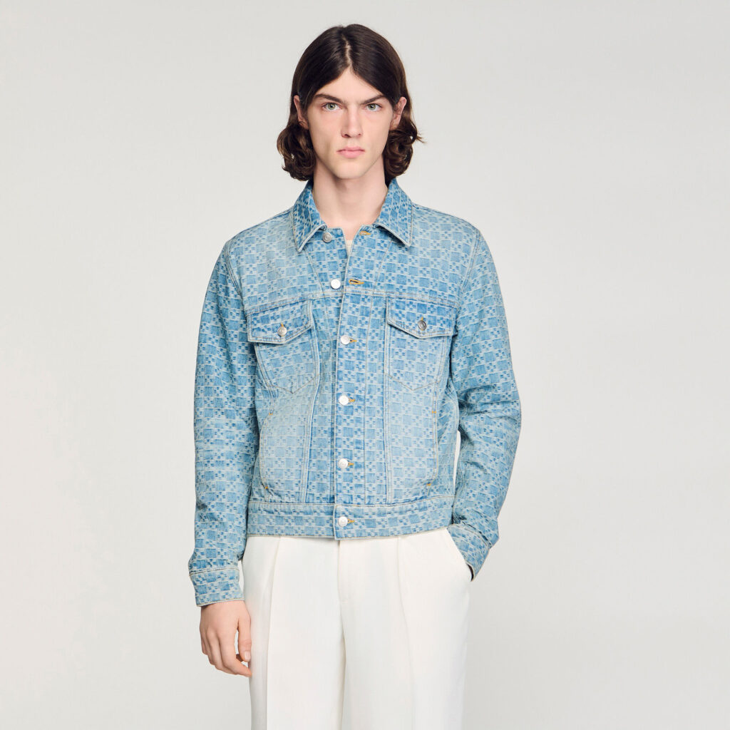 Blouson en denim Square Cross