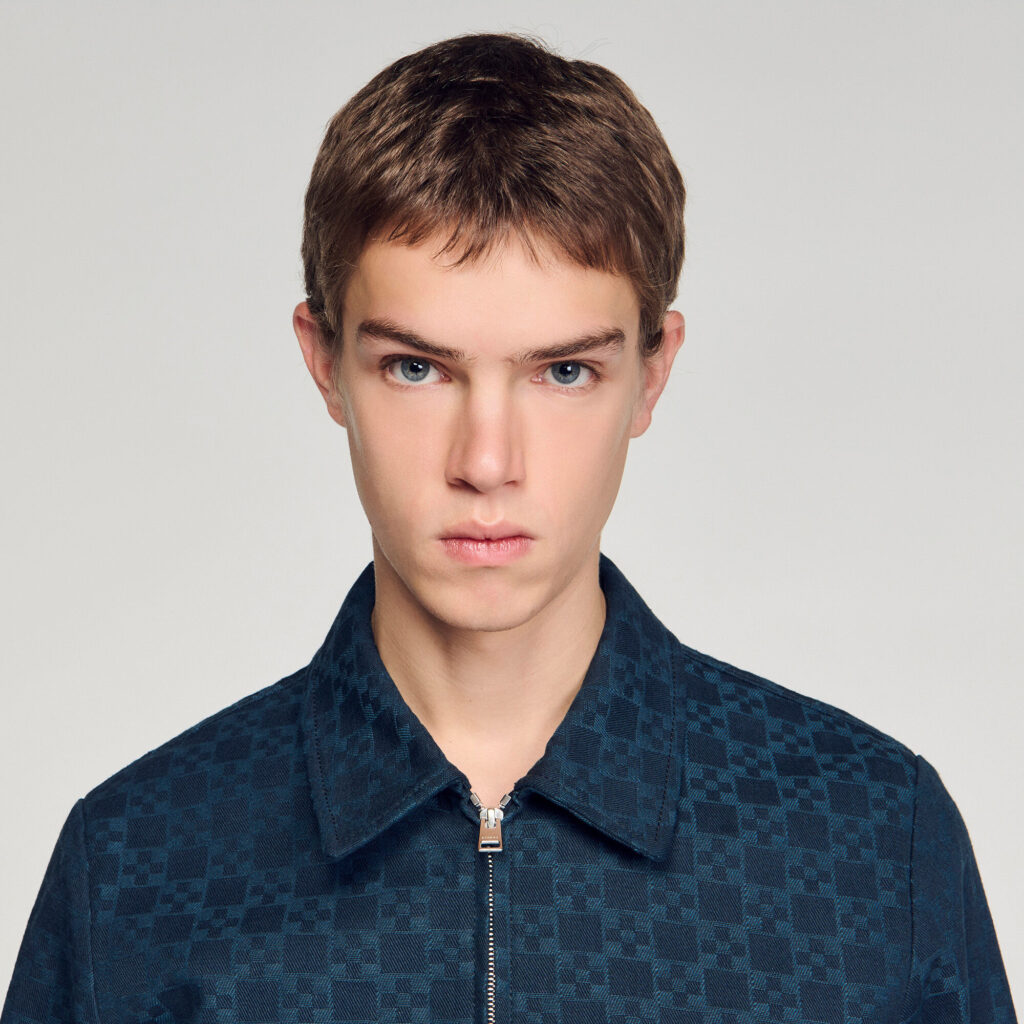 Blouson en denim Square Cross