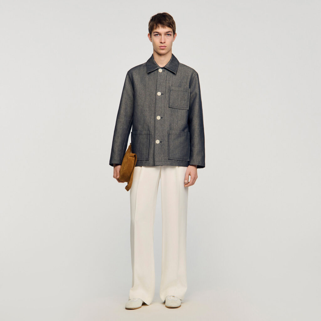Blouson worker effet denim
