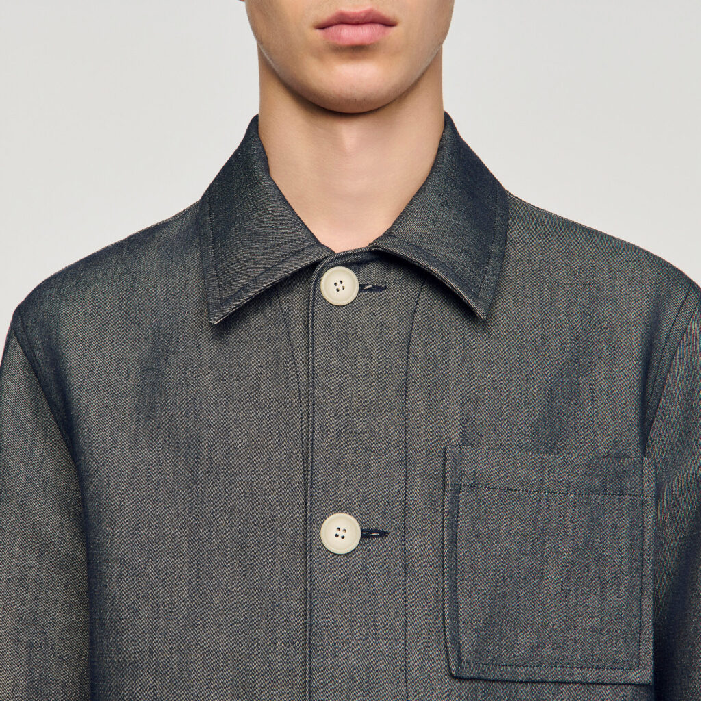 Blouson worker effet denim
