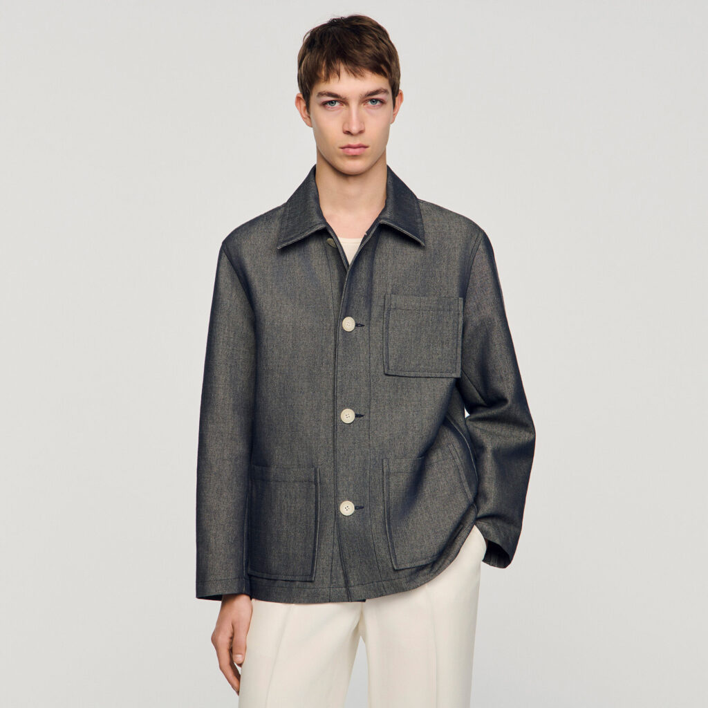 Blouson worker effet denim