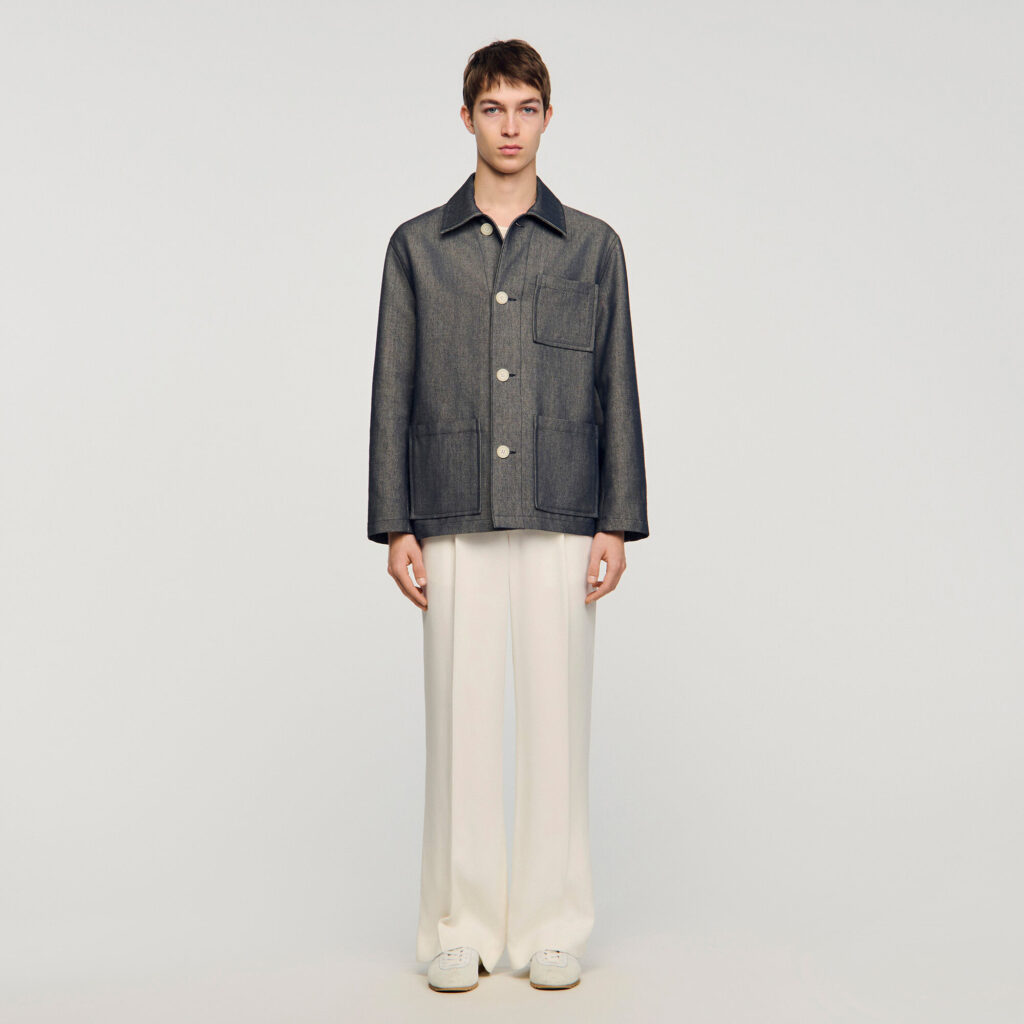 Blouson worker effet denim