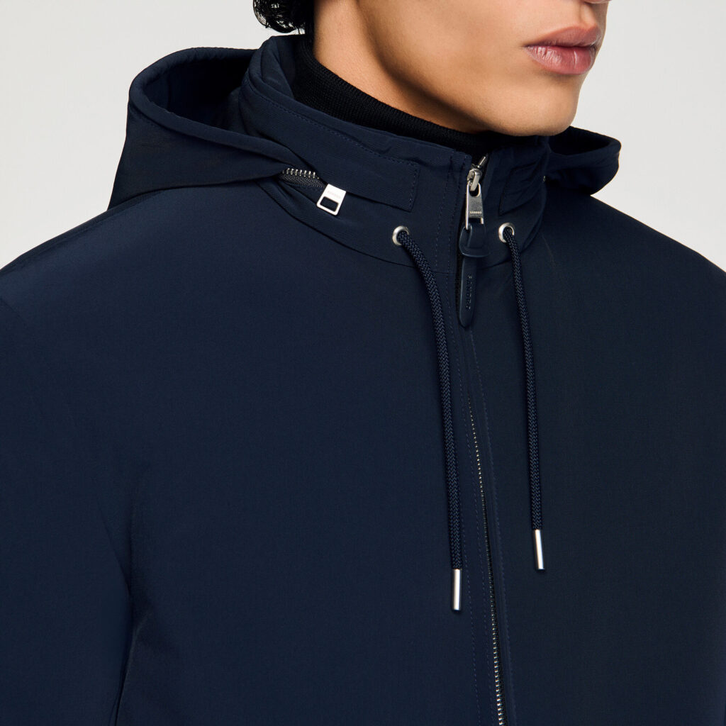 Blouson zippé à capuche