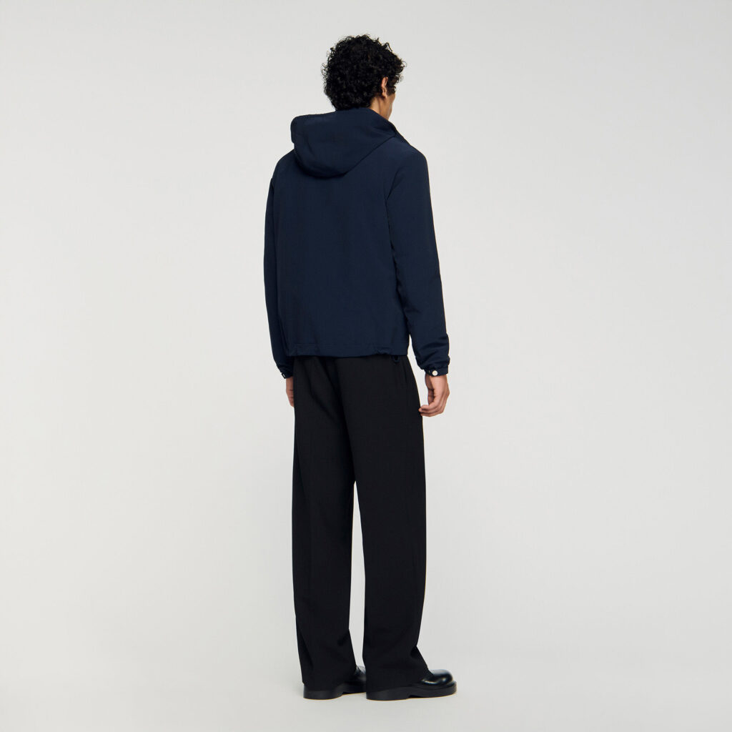 Blouson zippé à capuche