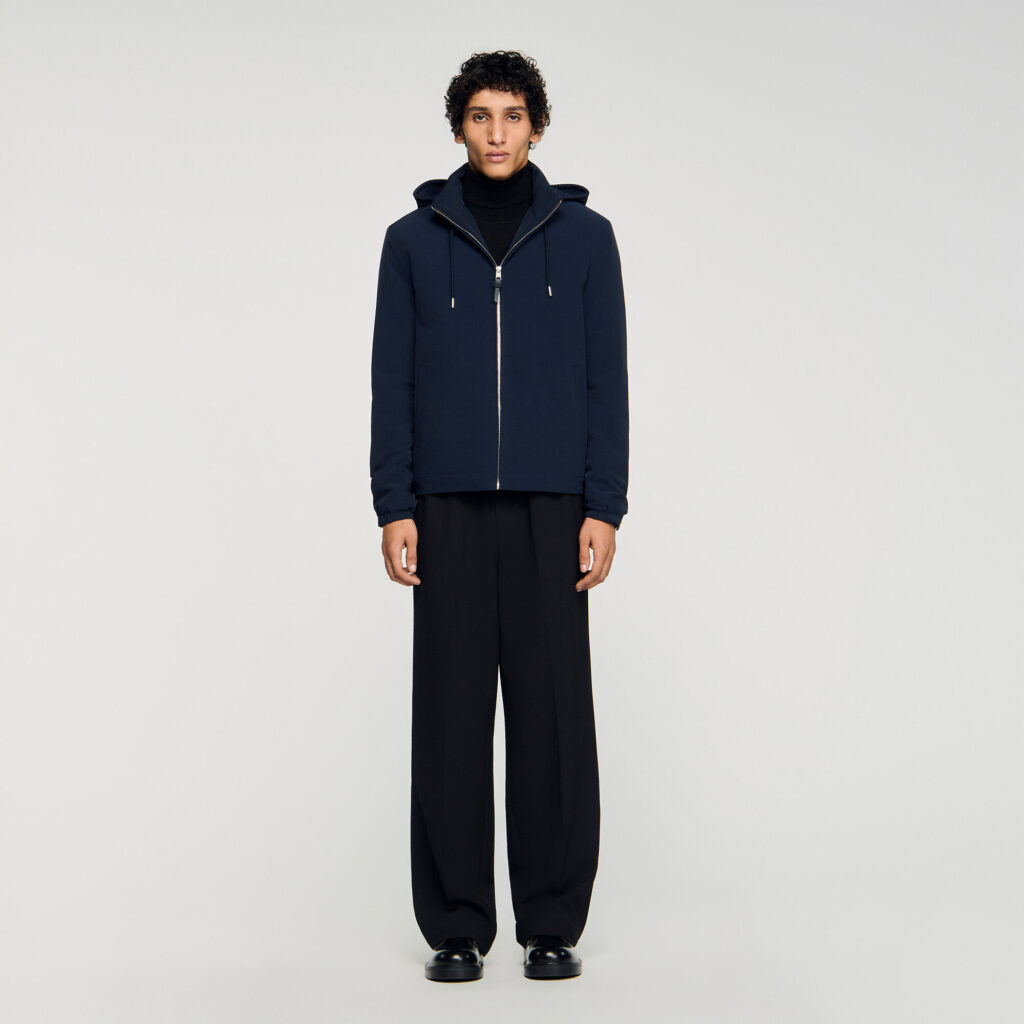 Blouson zippé à capuche
