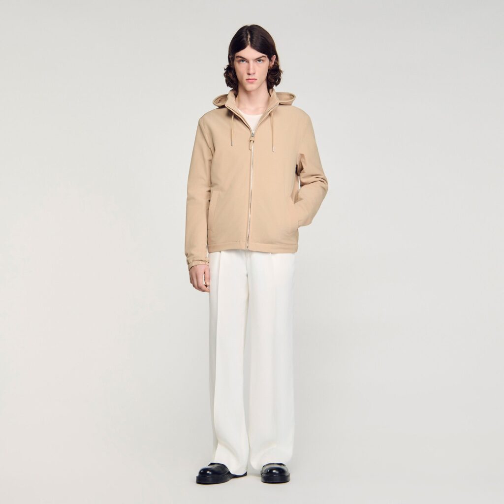 Blouson zippé à capuche