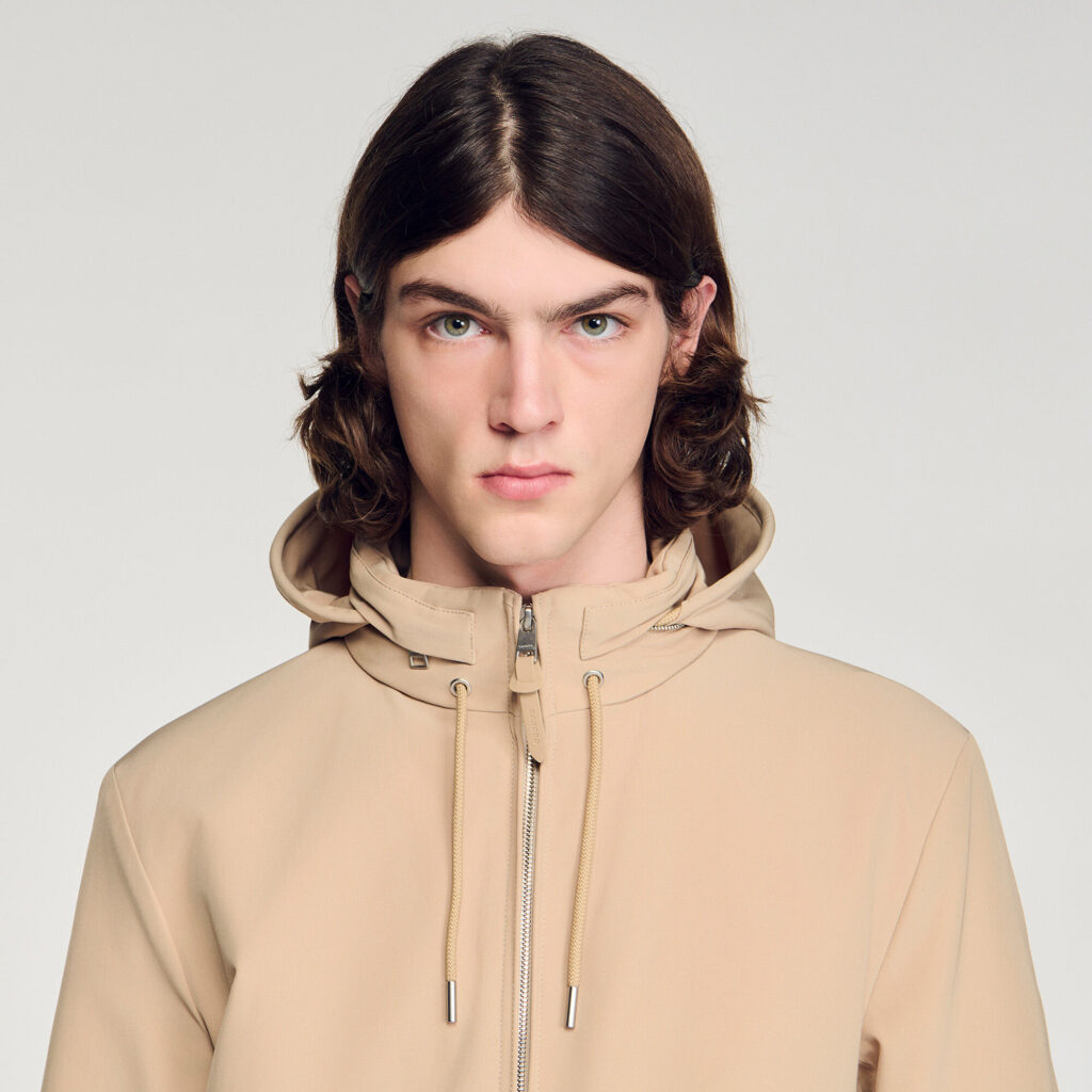 Blouson zippé à capuche