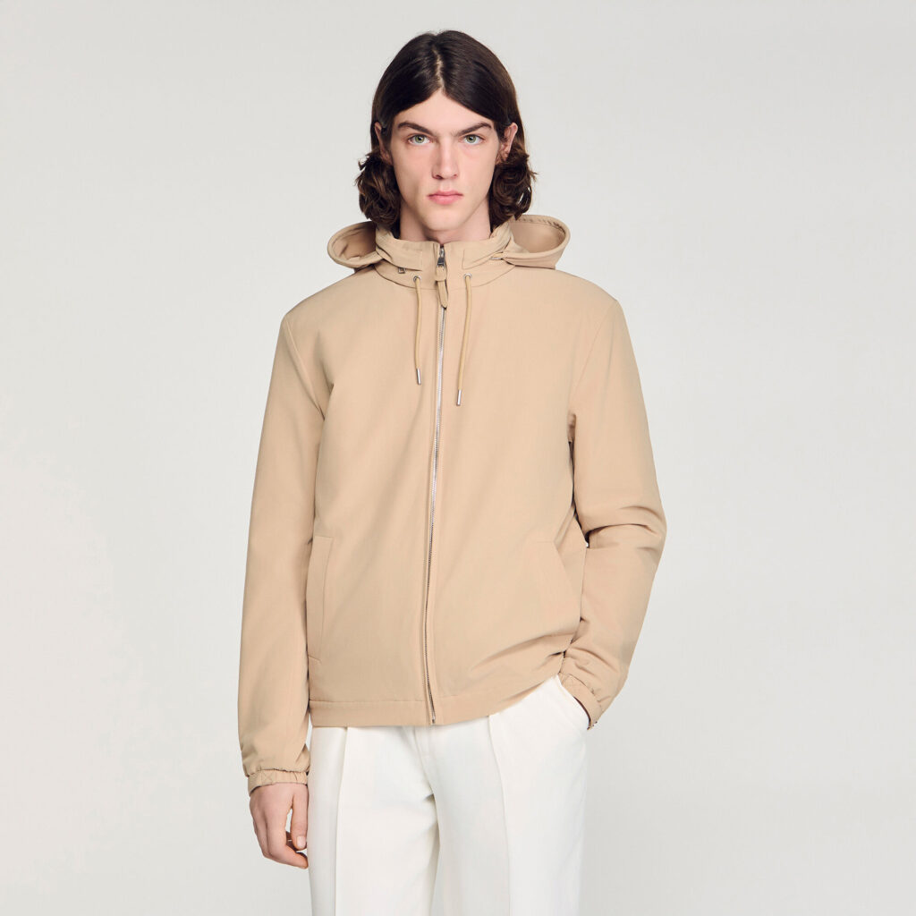 Blouson zippé à capuche