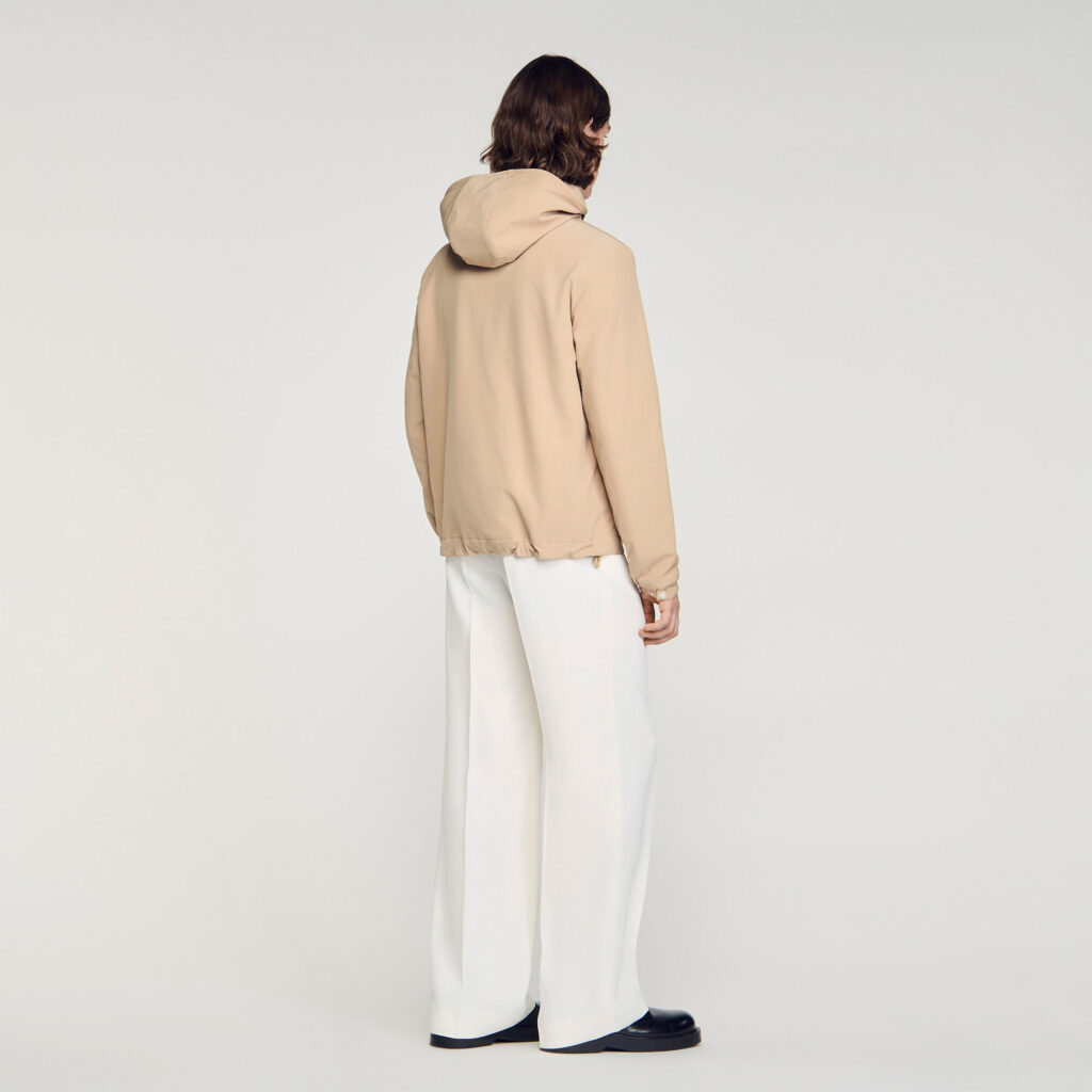 Blouson zippé à capuche
