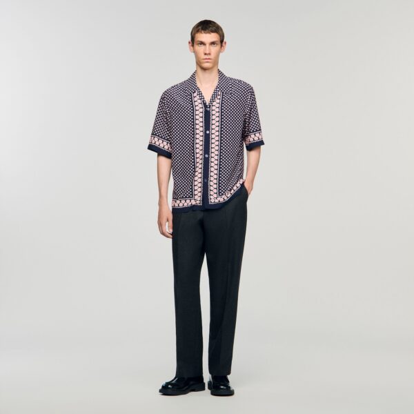 Chemise fluide à imprimé cœur