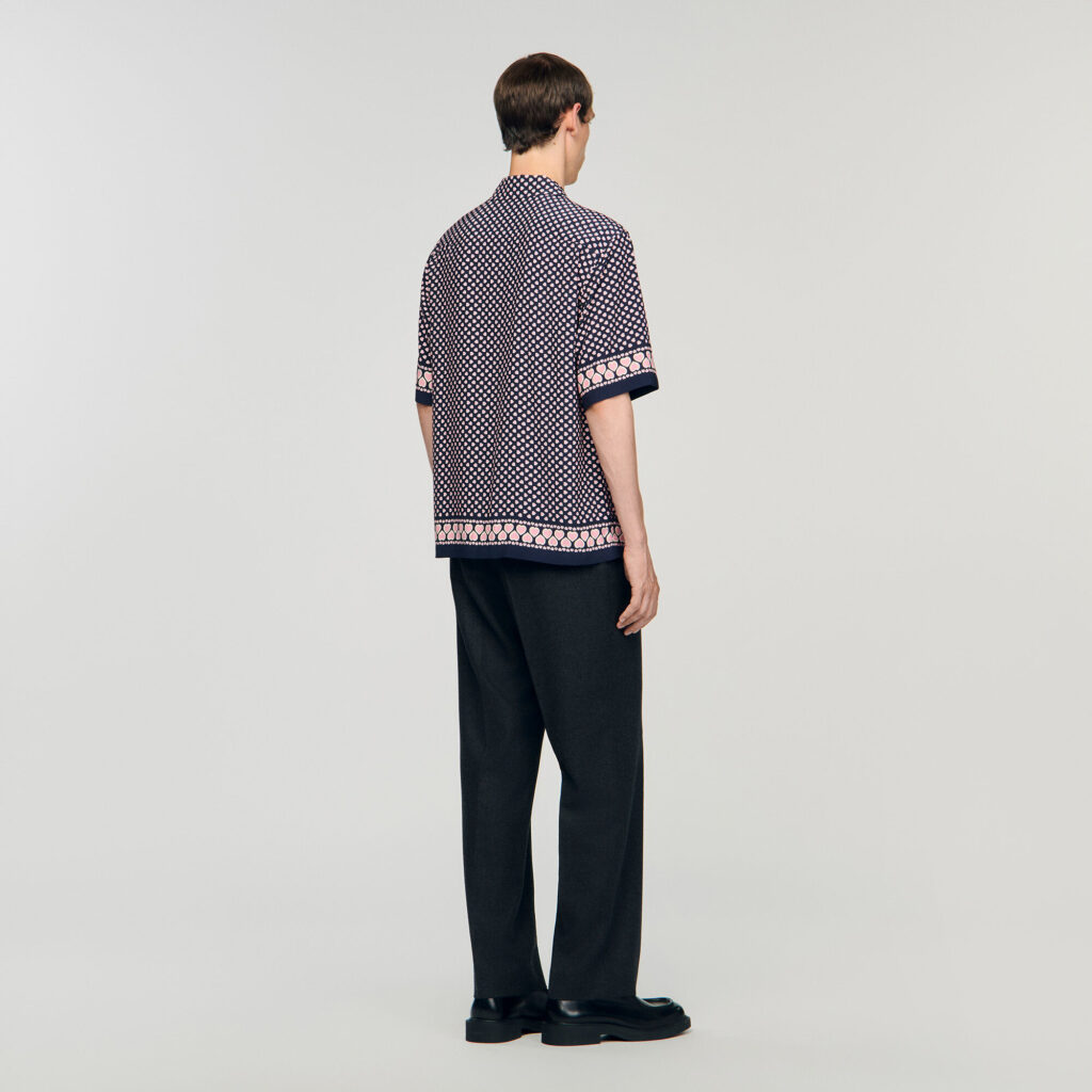 Chemise fluide à imprimé cœur