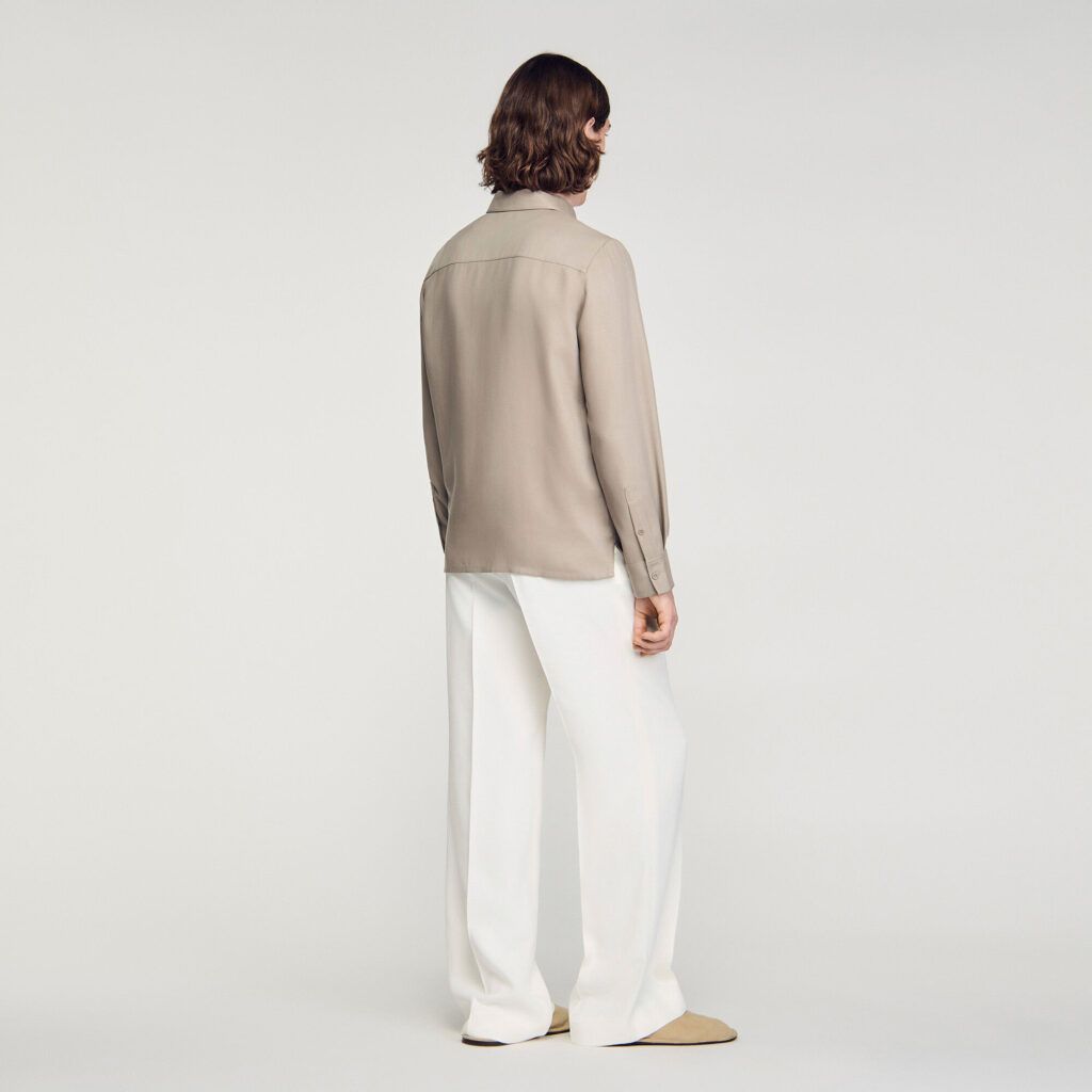 Chemise fluide zippée