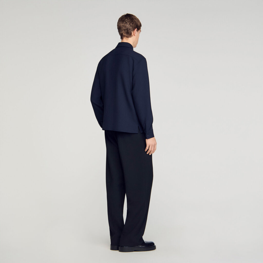 Chemise à poches plaquées