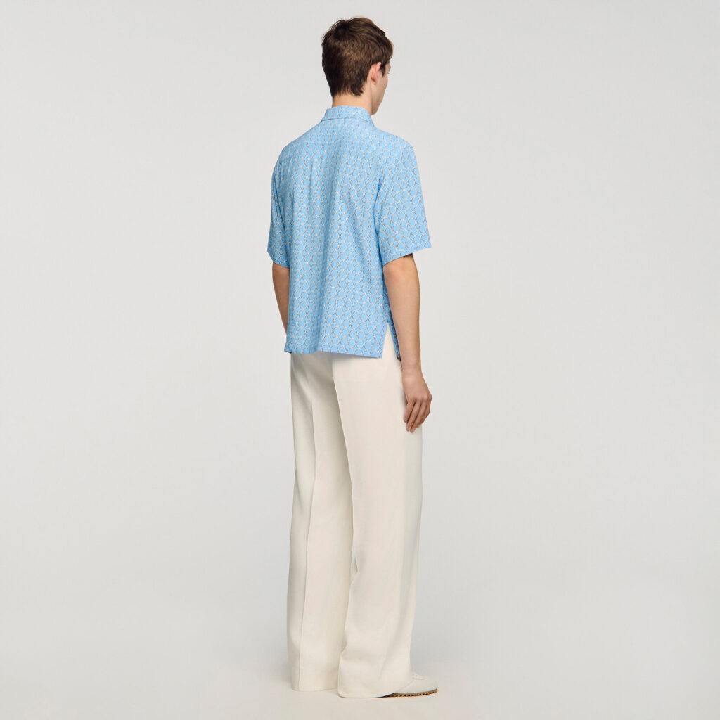 Chemise fluide à imprimé maillons