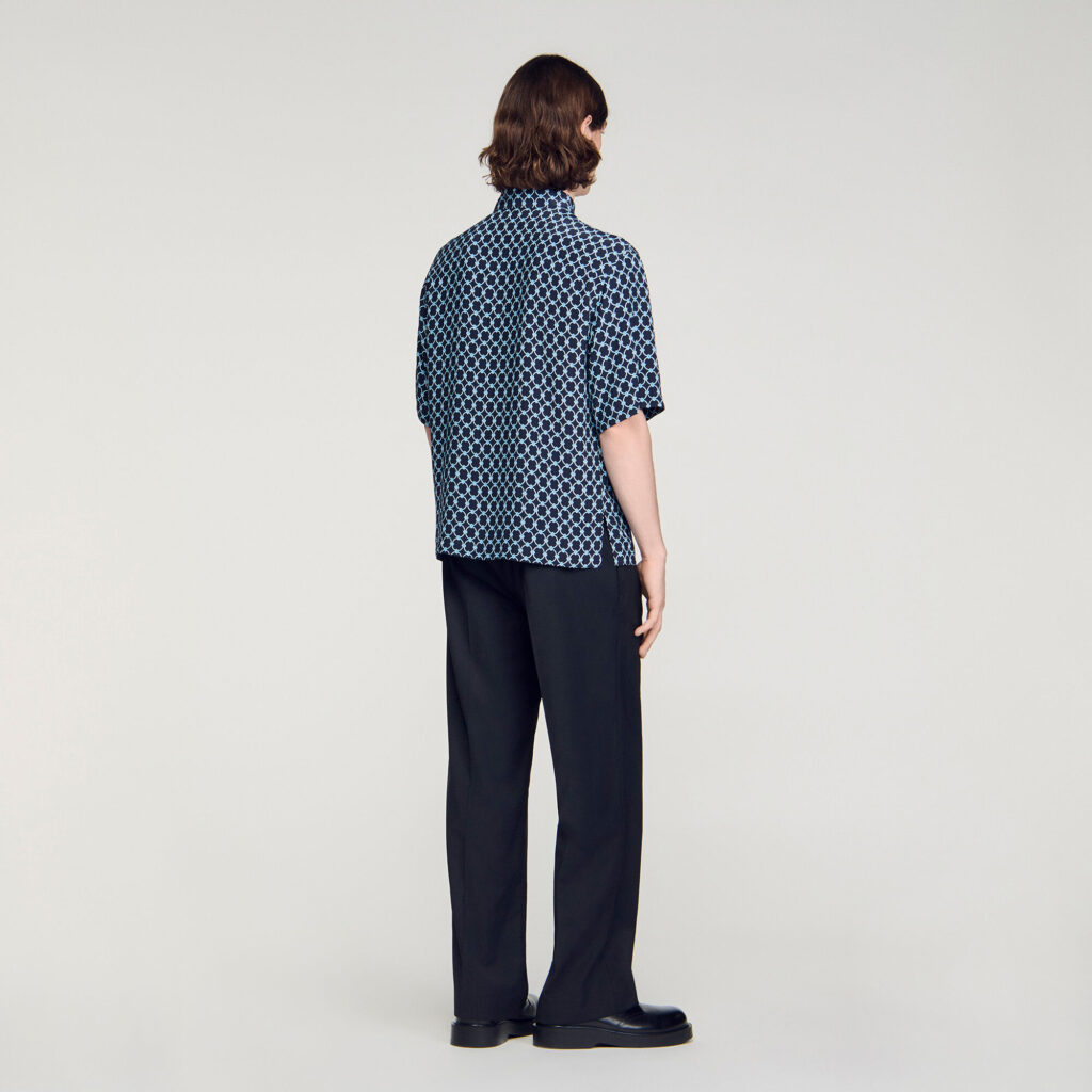Chemise fluide à imprimé maillons