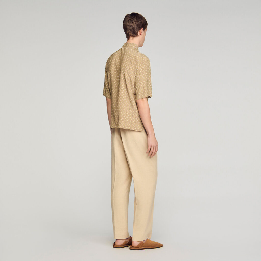 Chemise fluide à imprimé maillons