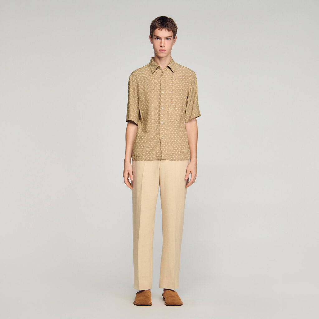 Chemise fluide à imprimé maillons