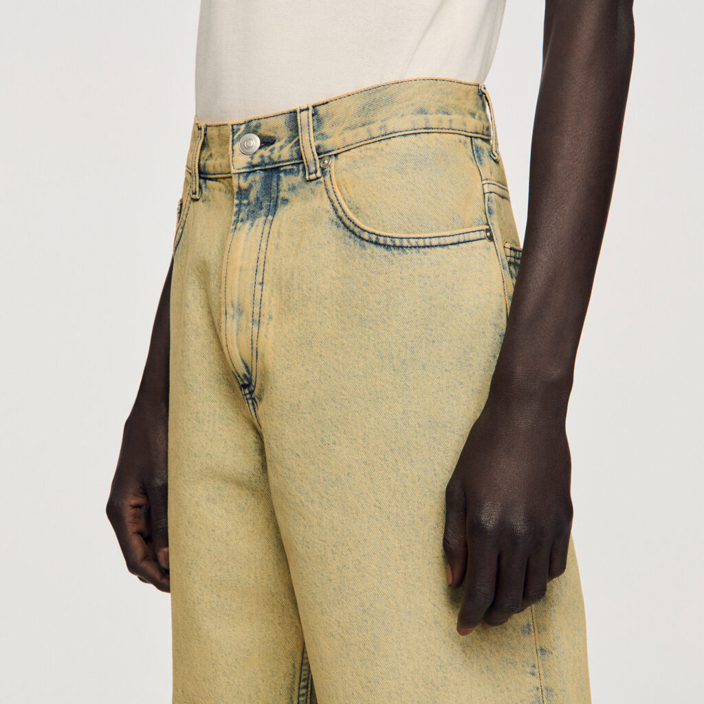 Jean baggy effet délavé