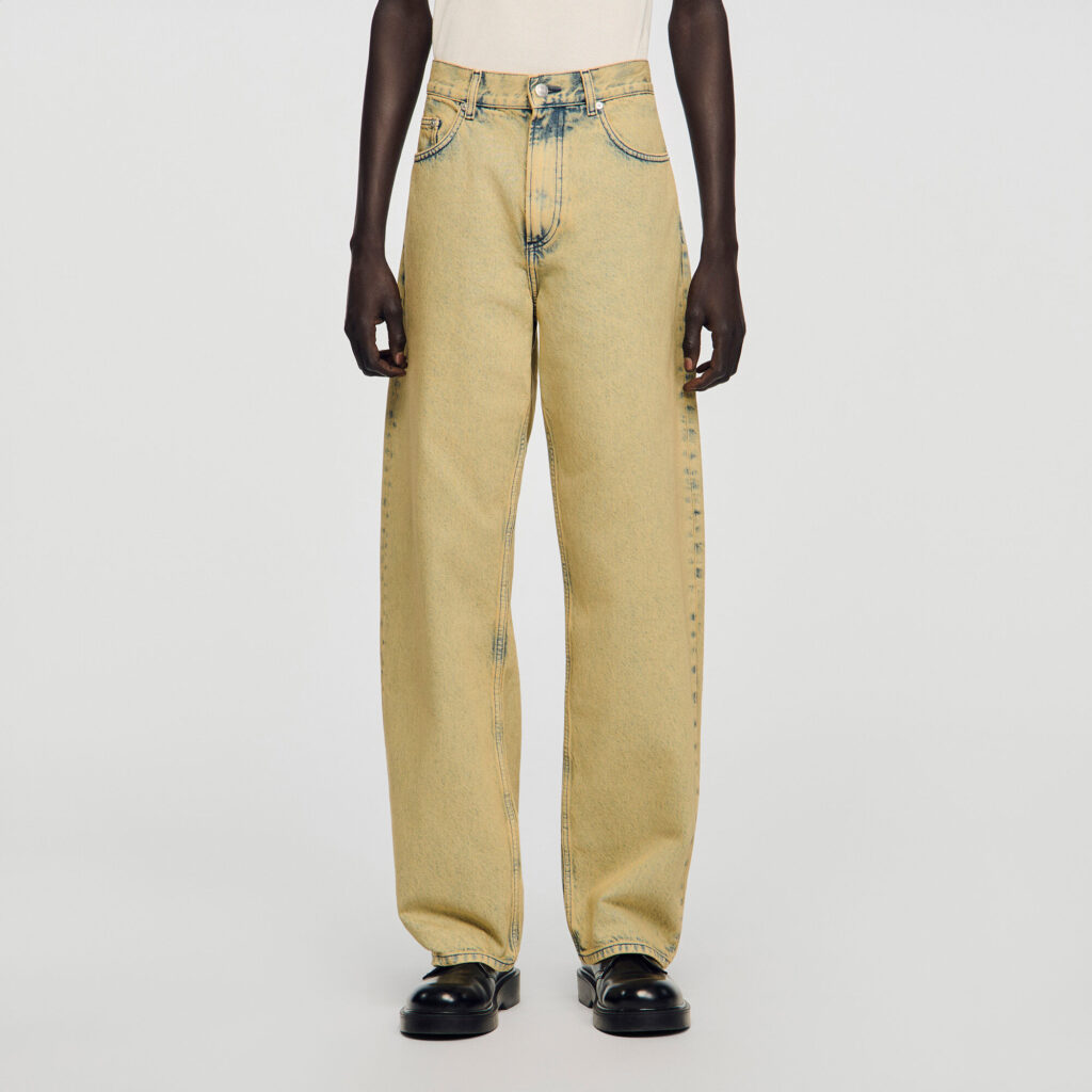 Jean baggy effet délavé