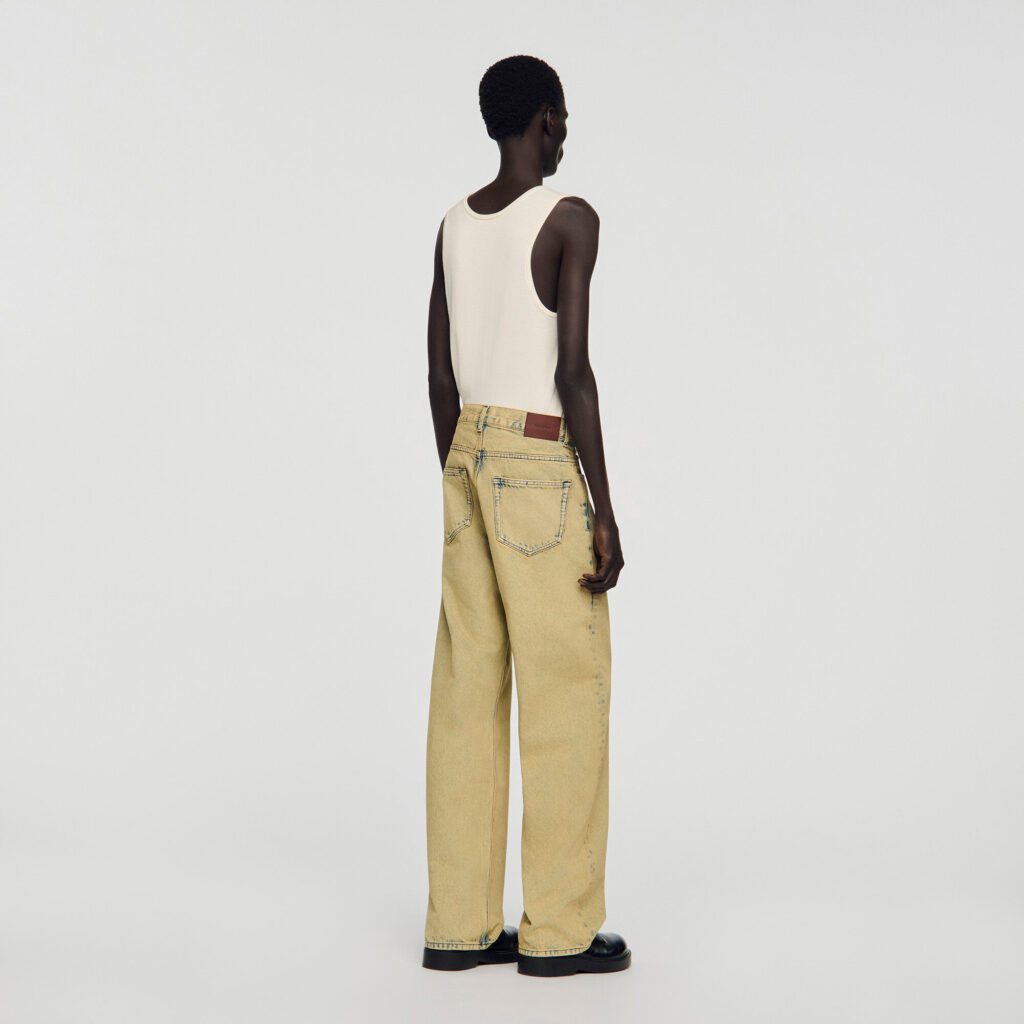 Jean baggy effet délavé