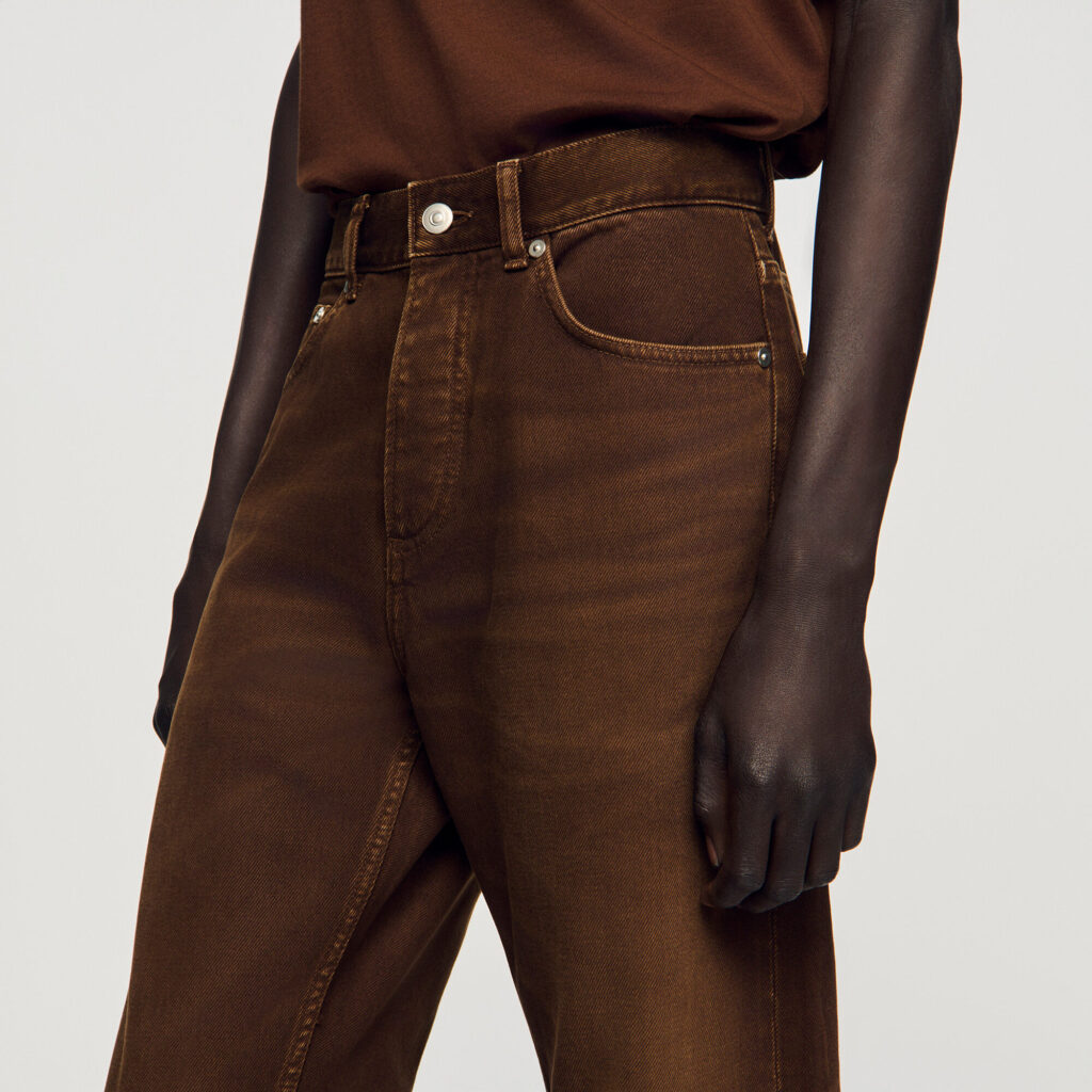 Jean regular effet délavé
