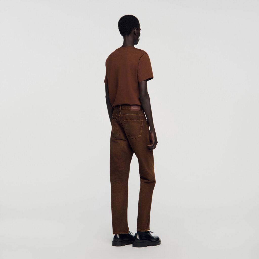Jean regular effet délavé