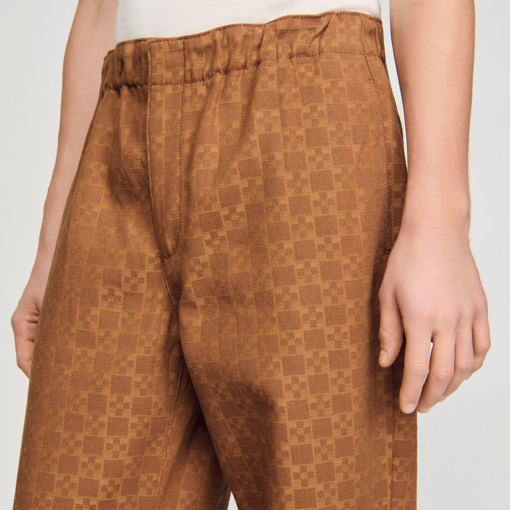 Jean large jacquard Square Cross