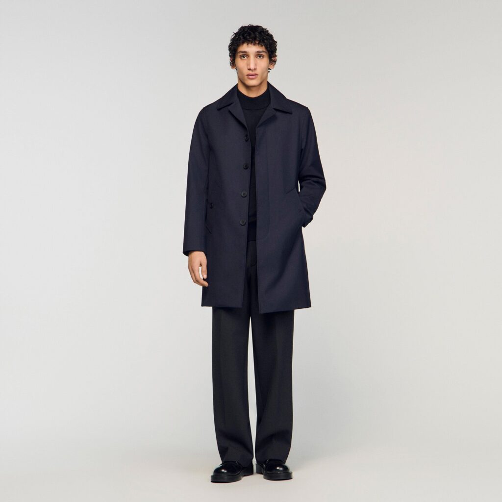 Imperméable mac en tissu technique
