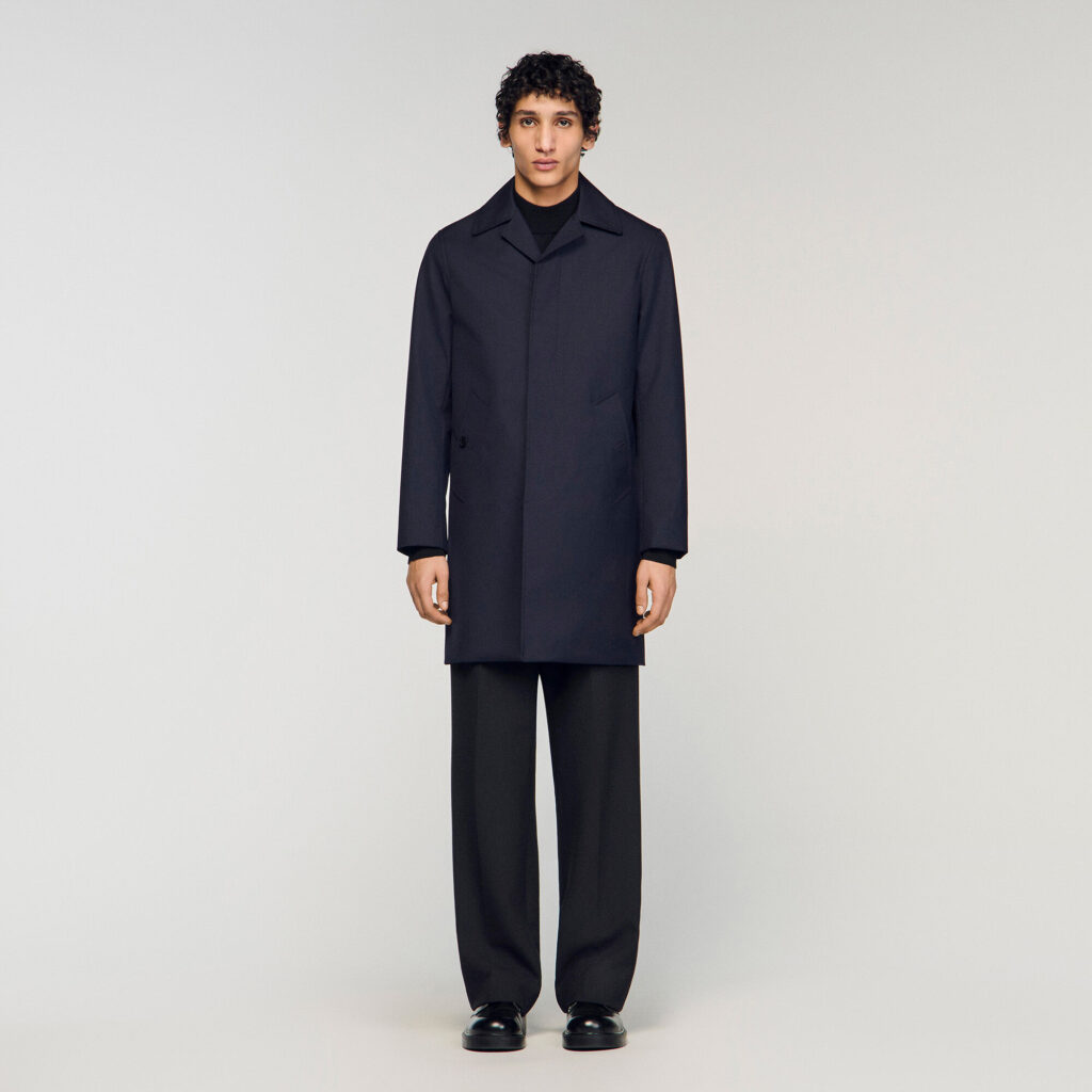 Imperméable mac en tissu technique