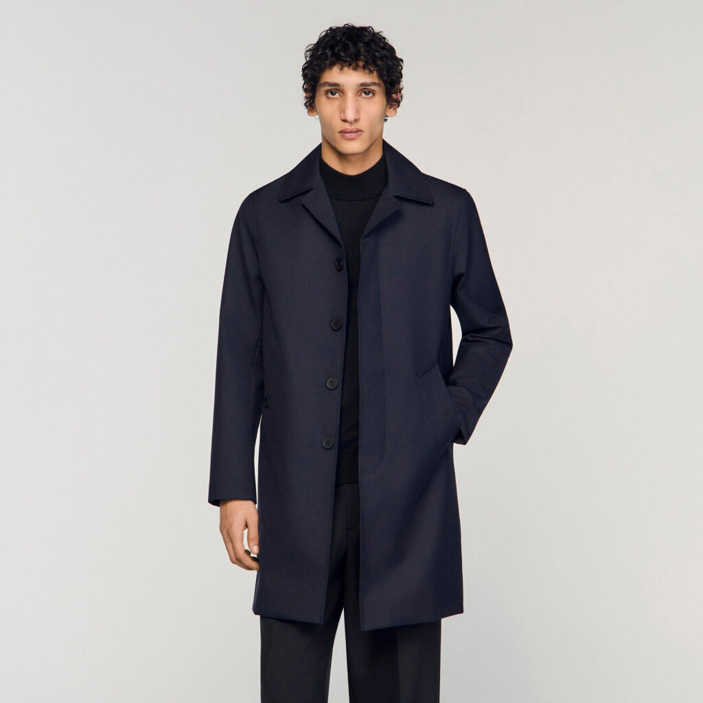 Imperméable mac en tissu technique