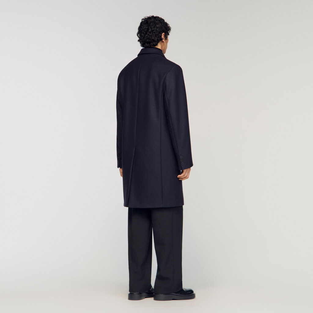 Manteau en laine et cachemire