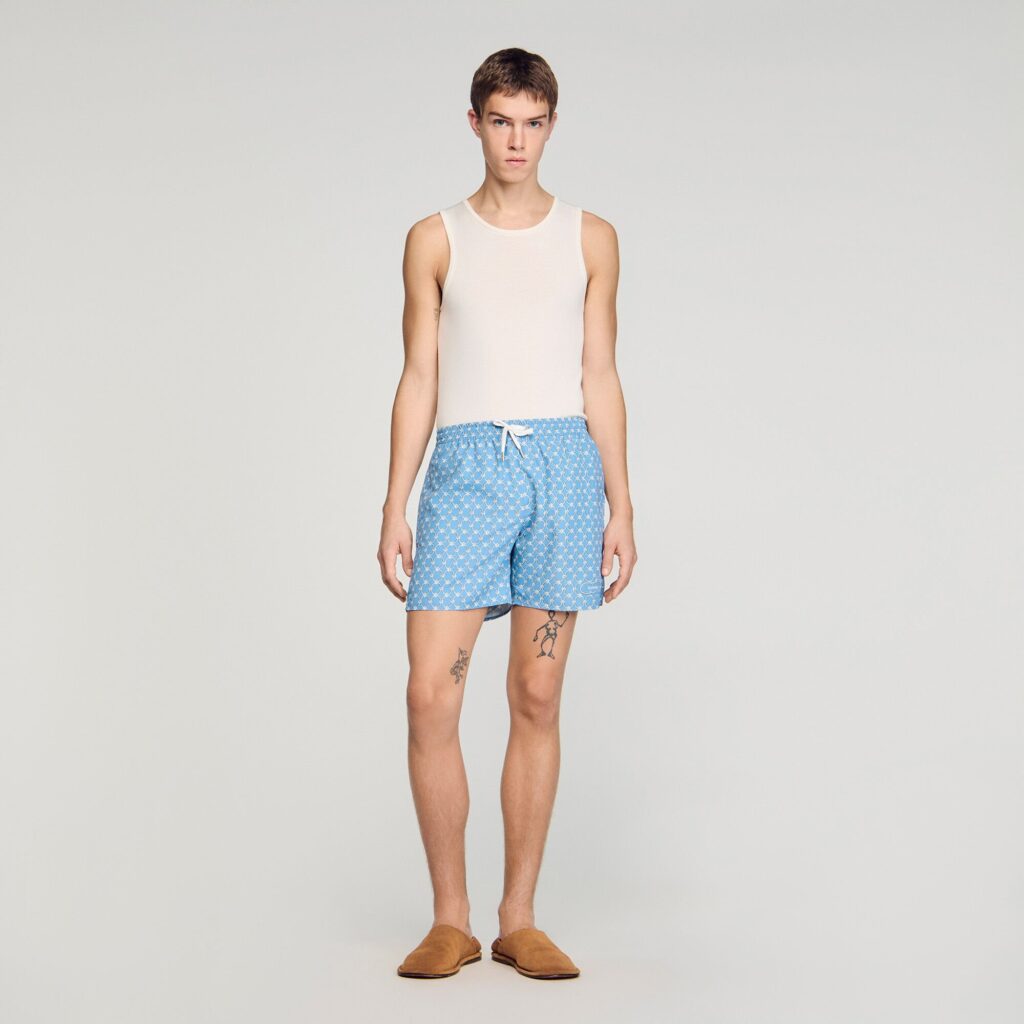 Maillot de bain à imprimé chaîne
