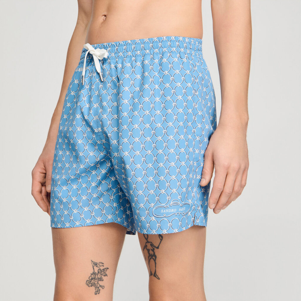 Maillot de bain à imprimé chaîne