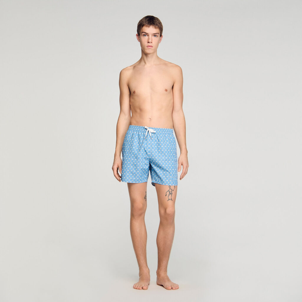 Maillot de bain à imprimé chaîne